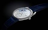 Hermès 推出 Arceau Petite Lune Jeté de diamants et saphirs 月相腕表：蓝宝石、钻石与珍珠母贝