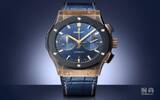 HUBLOT宇舶与Bucherer宝齐莱表店合作推出经典融合系列青铜材质蓝色版本腕表
